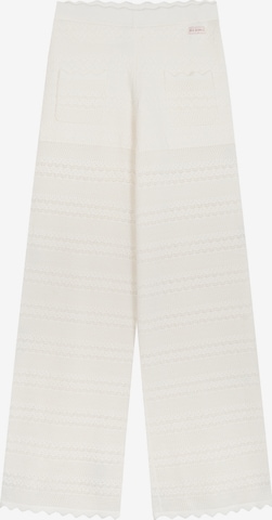 évasé Pantalon 'Aurea' OH APRIL en blanc : devant