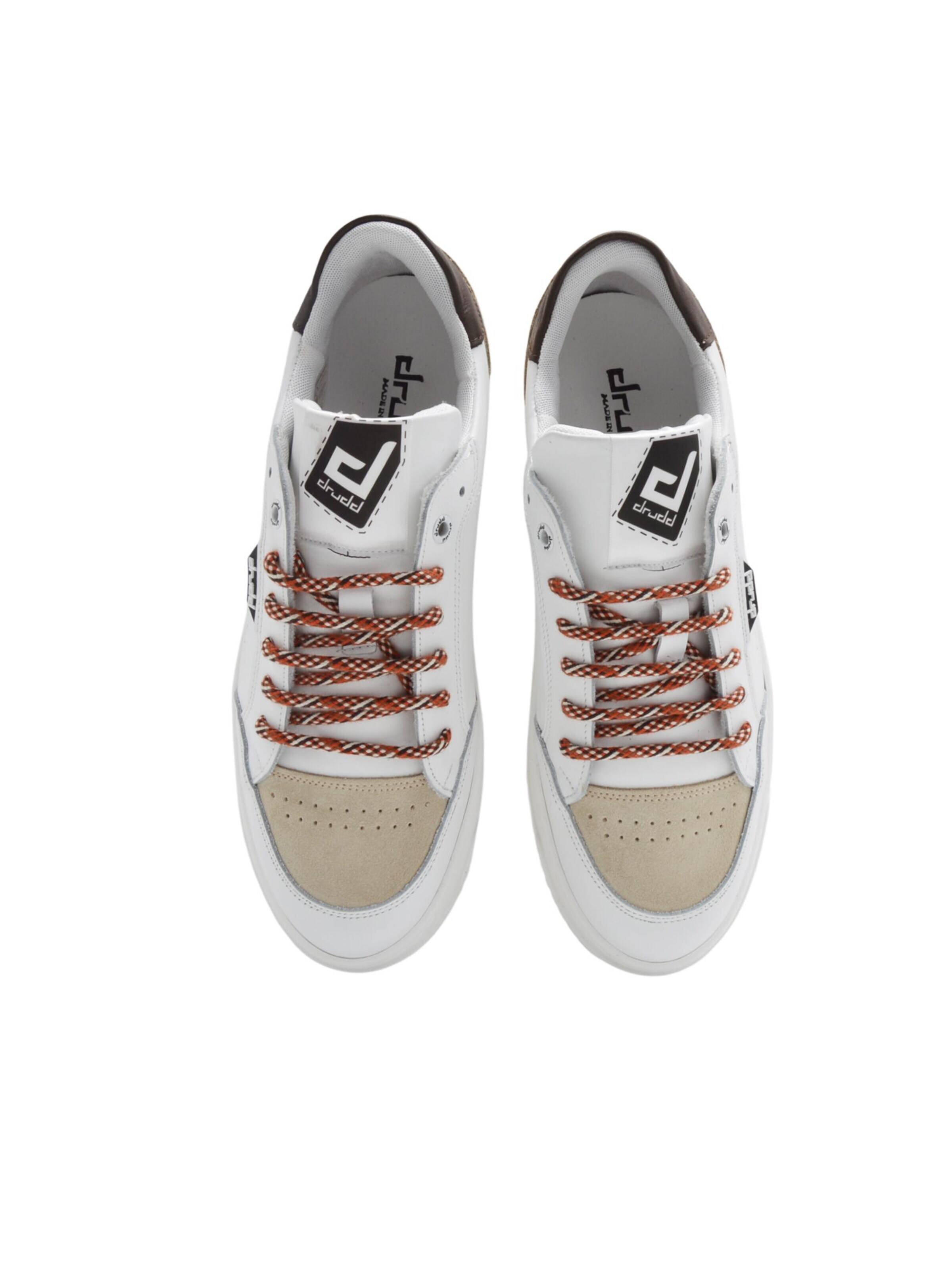 DRUDD Låg sneaker 'D-310-leather' i vit