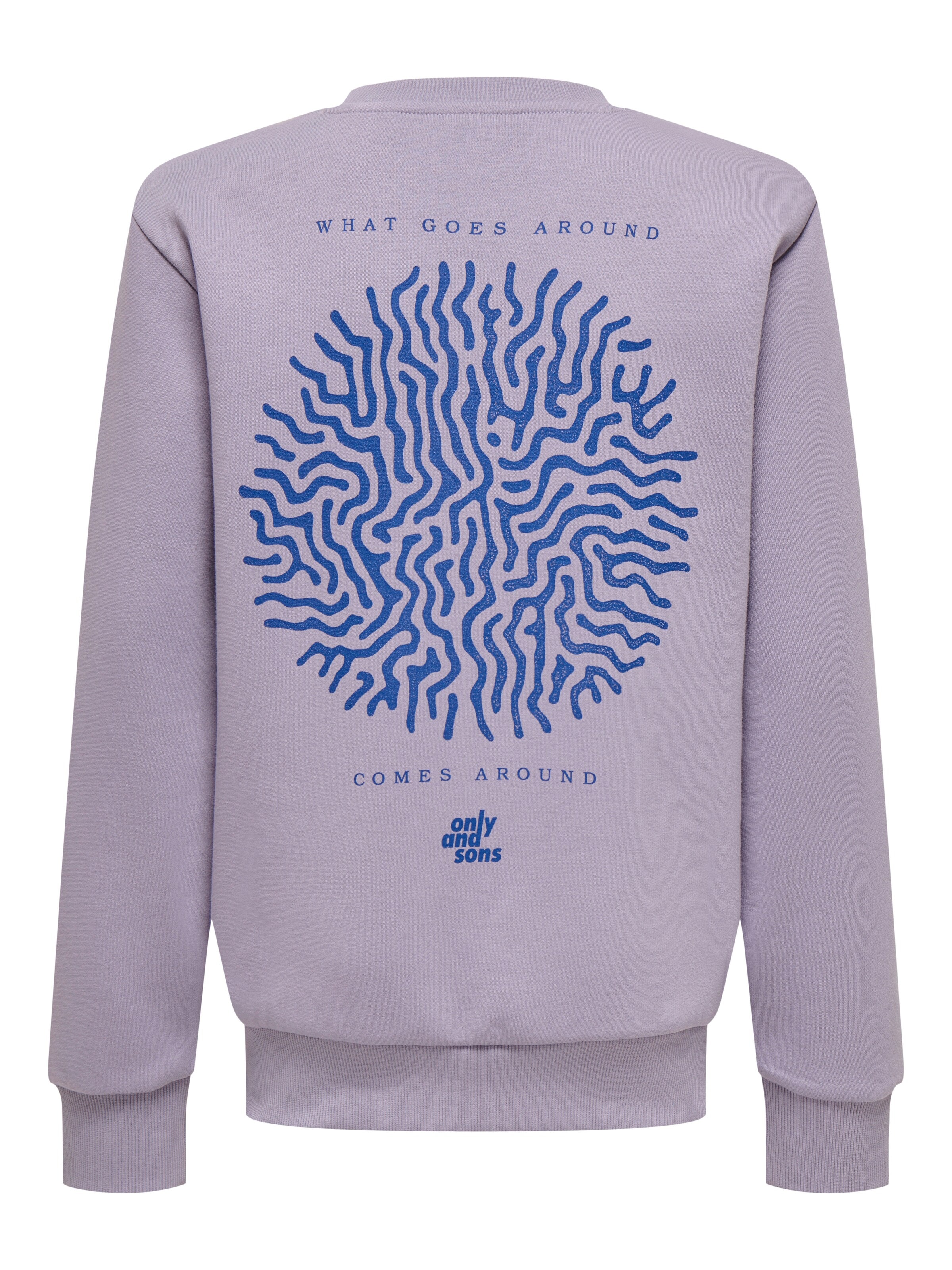 Only & Sons Sweatshirt 'OSJCERES'‌‌‌‌‌‌ in Lila: Vorderseite