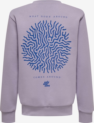 Only & Sons Sweatshirt 'OSJCERES' in Lila: Vorderseite