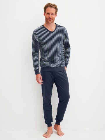CALIDA Pyjama lang 'Cotton Special'‌‌ in Blau