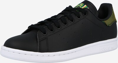 ADIDAS ORIGINALS Baskets basses 'STAN SMITH' en jaune / vert / noir, Vue avec produit