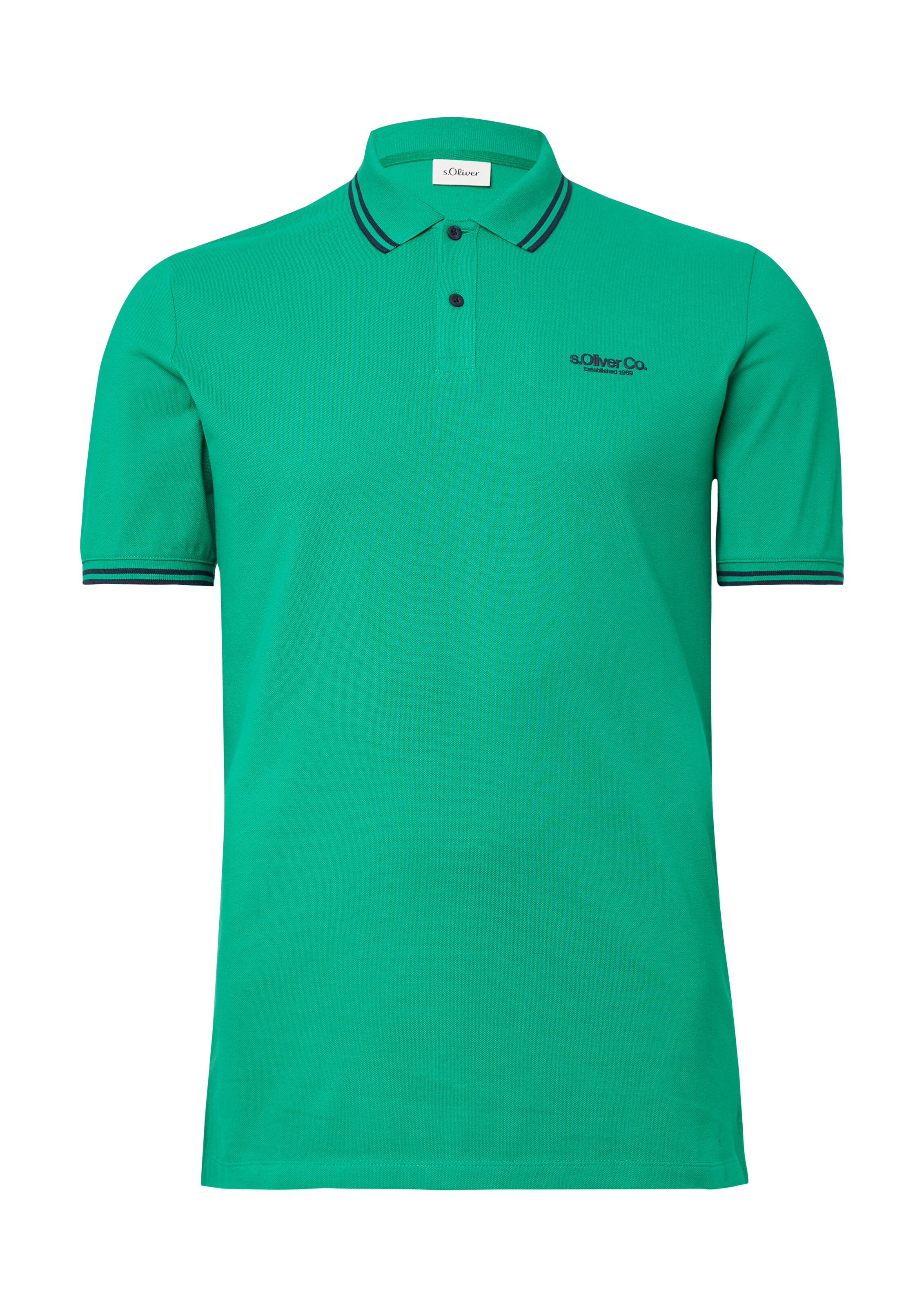 s.Oliver Men Tall Sizes Shirt in Green: front
