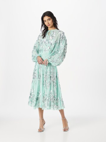 Frock and Frill Dress in Green: front