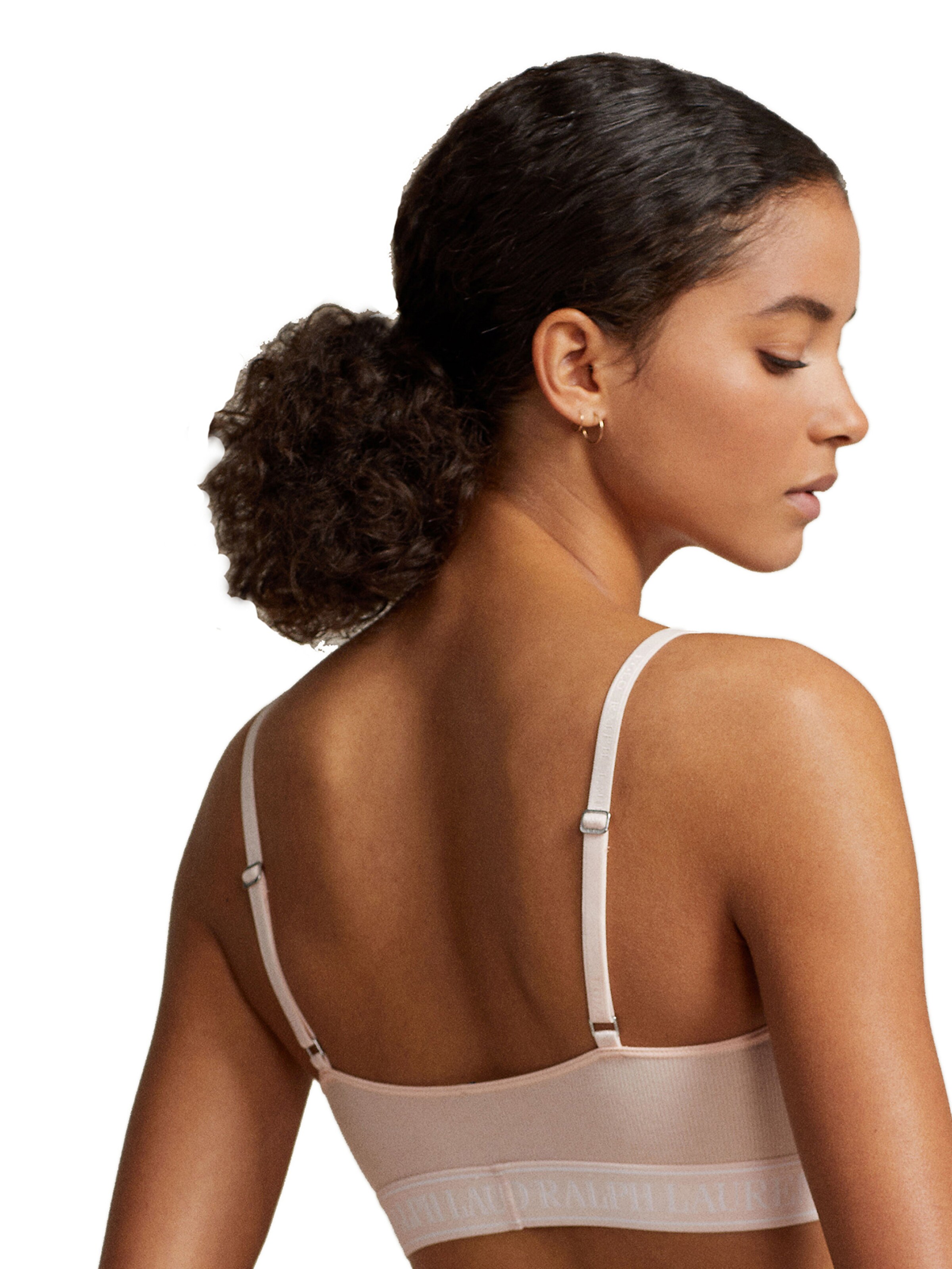 Polo Ralph Lauren Bralette Bra ' SCOOP BRALETTE ' in Pink