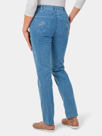 Goldner Slimfit Jeans 'Carla' in Blau