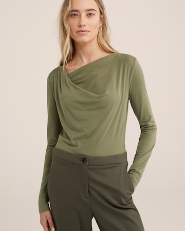 WE Fashion Shirt in Groen: voorkant