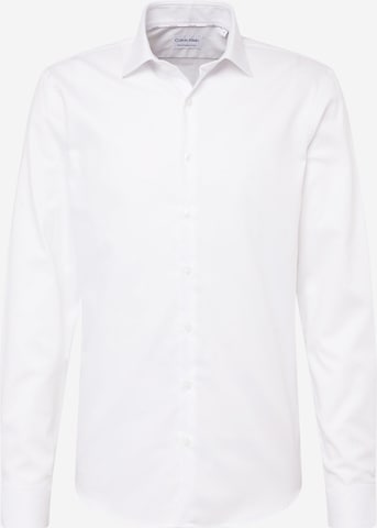 Regular fit Camicia business di Calvin Klein in bianco: frontale