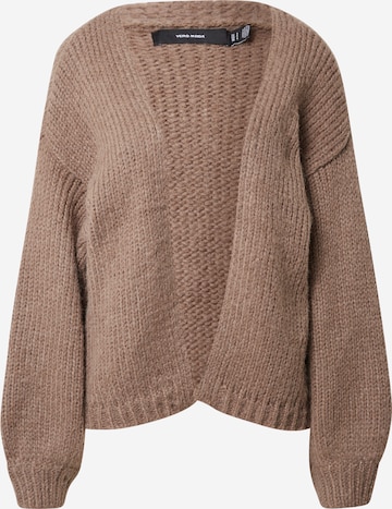 VERO MODA Knit Cardigan 'Maybe' in Brown: front
