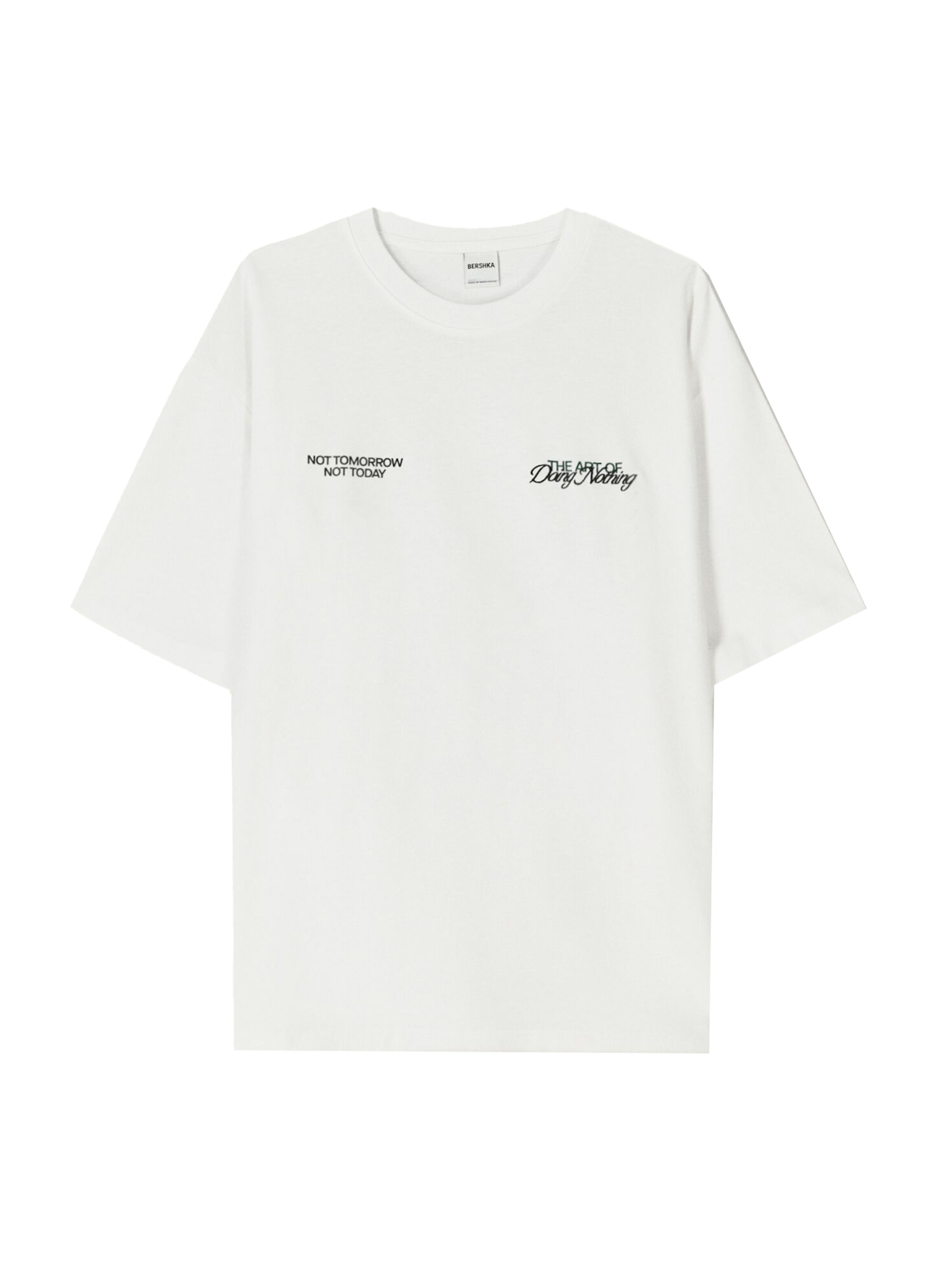 fenyő / fekete / fehér Bershka Póló, Termék nézet