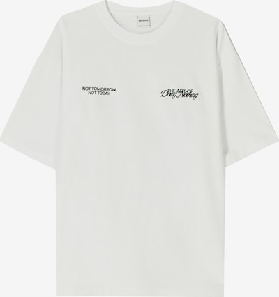 Bershka Majica u kraljevski zelena / crna / bijela, Pregled proizvoda