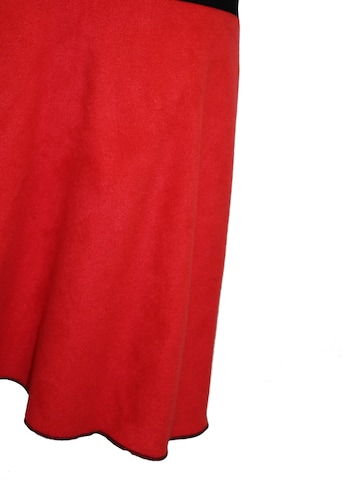 dunkle design Rock 'A-Linie Fleece' in Rot
