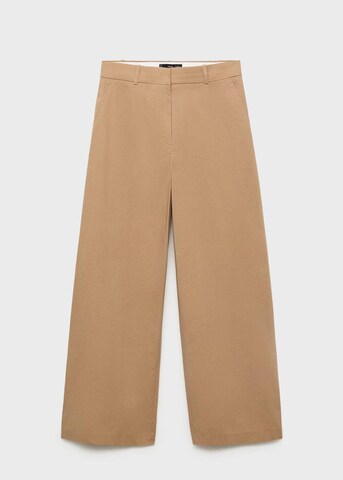 MANGO Wide Leg Hose 'Malta' in Braun