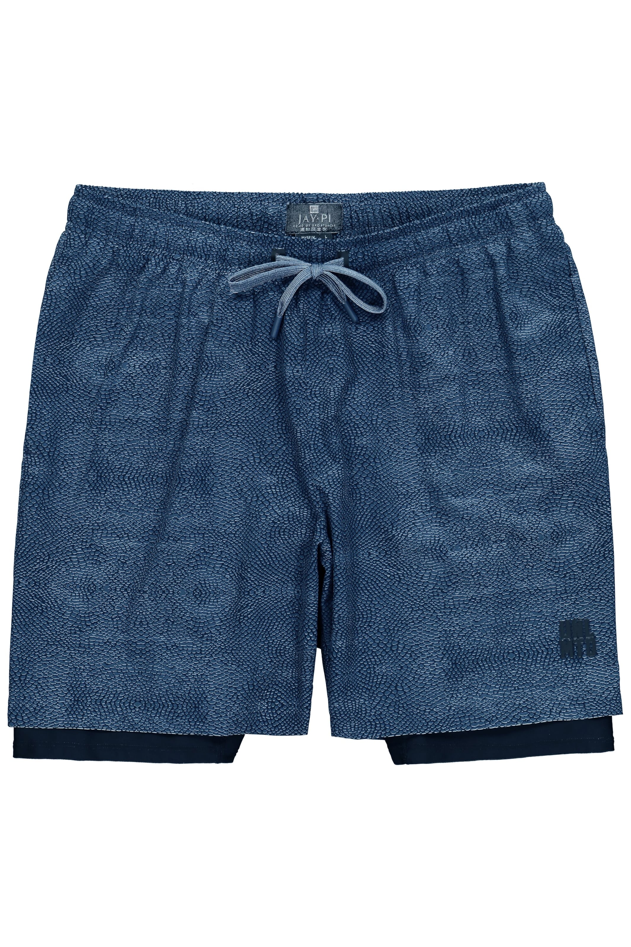 JAY-PI Loosefit Shorts in Blau: Vorderseite