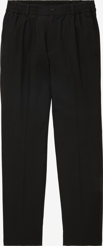 Regular Pantalon à plis TOM TAILOR DENIM en noir : devant