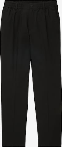 TOM TAILOR DENIM Regular Plissert bukse i svart: forside