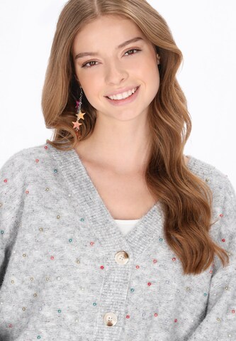 MYMO Gebreid vest in Grijs