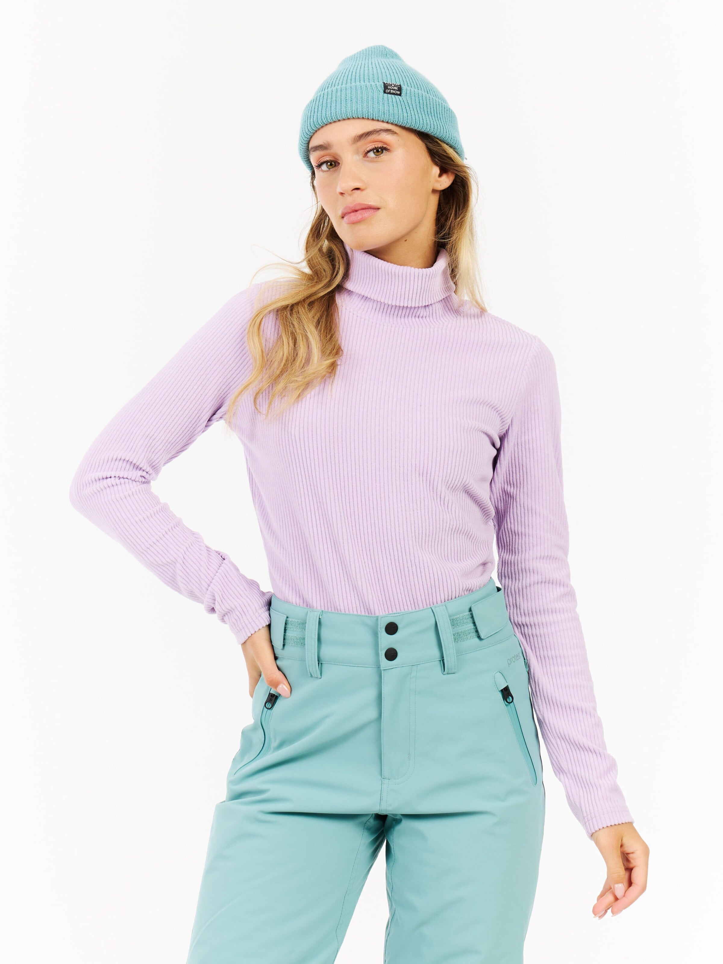 PROTEST Sportief sweatshirt 'PRTPEARLA' in Lila: voorkant
