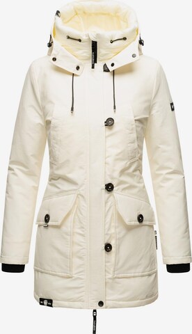 NAVAHOO Winterparka 'Freeze Stoorm' in Wit: voorkant