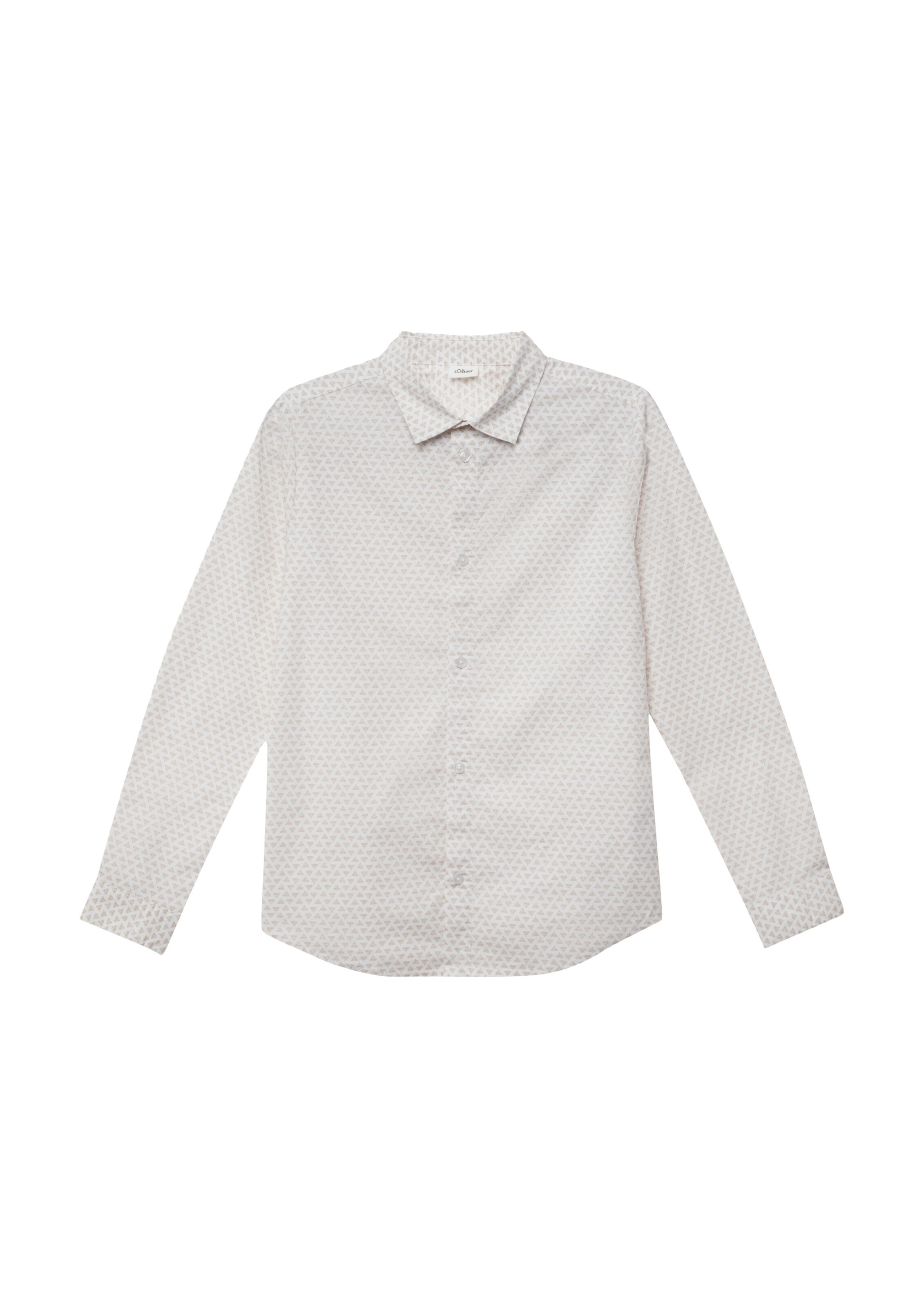 s.Oliver Regular fit Overhemd in Beige: voorkant