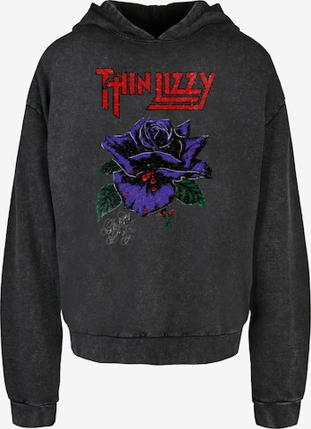 Merchcode Sweatshirt 'Thin Lizzy  - Rose' in Schwarz: predná strana