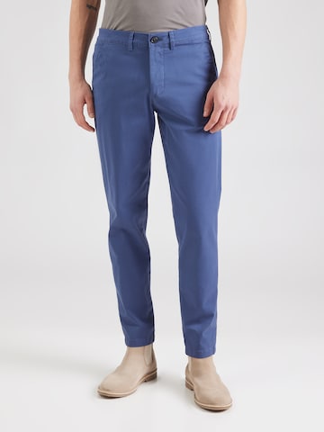 Coupe slim Pantalon chino 'SLHNew Miles' SELECTED HOMME en bleu : devant