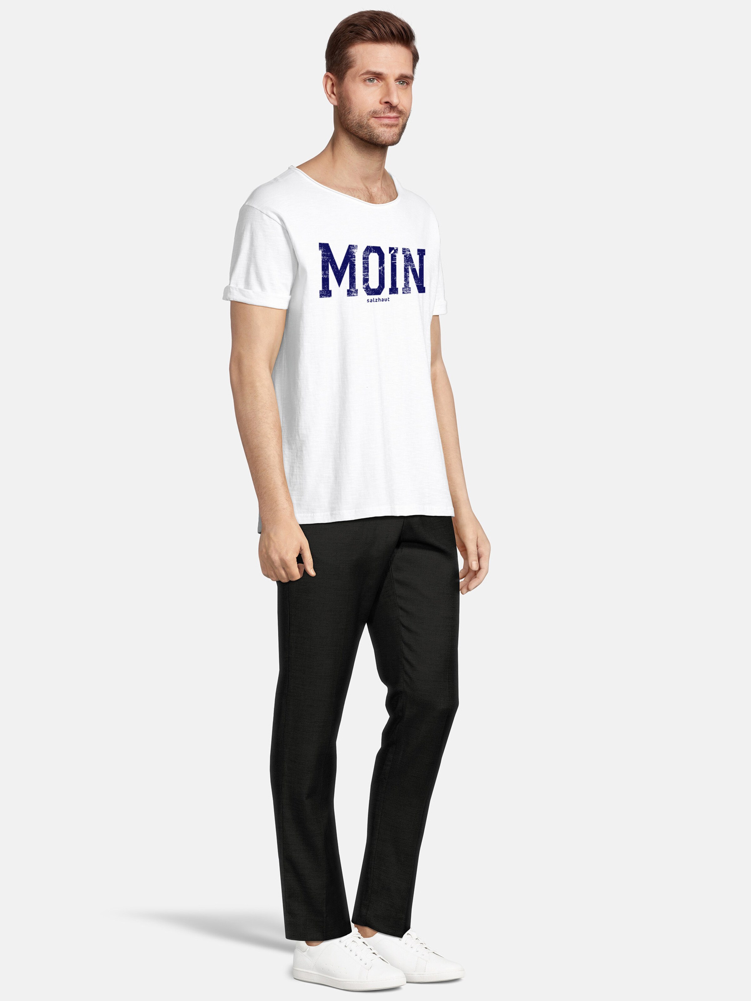T-Shirt 'Kimm-Moin' salzhaut en blanc