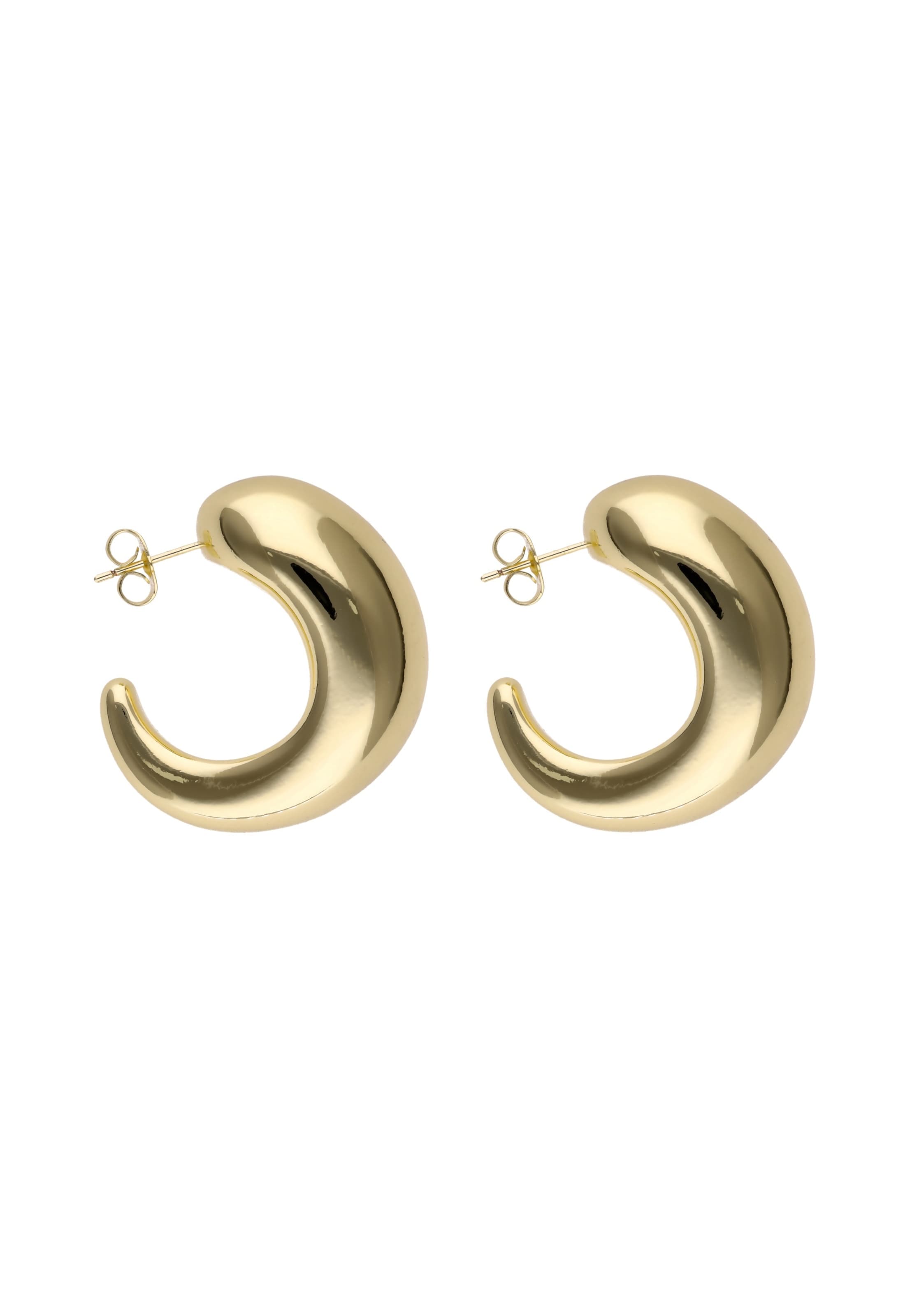 faina Earrings in Gold: front