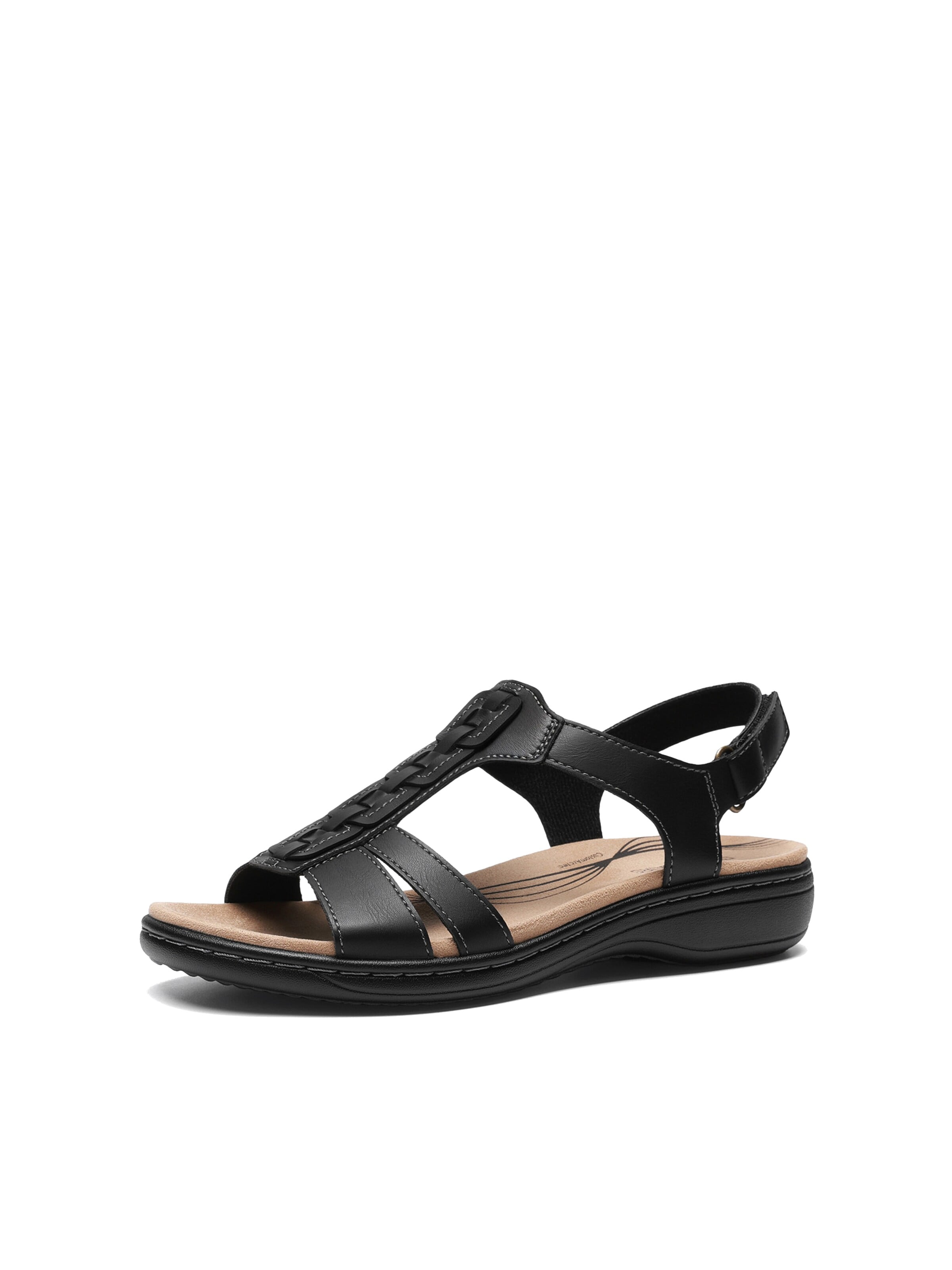 Infradito di Dream Pairs in nero: frontale