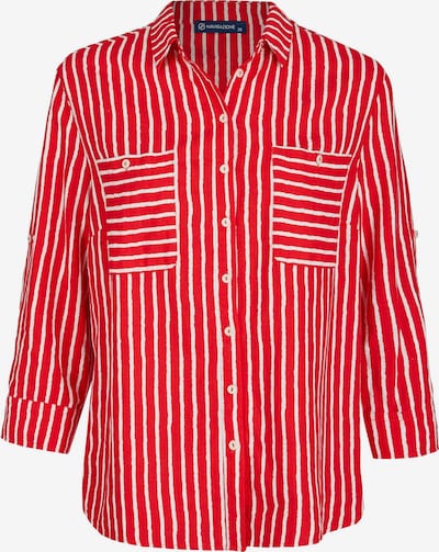 Navigazione Bluse in rot / weiß, Produktansicht
