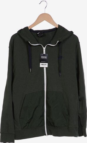 NIKE Sweatshirt & Zip-Up Hoodie in XL in Green: front