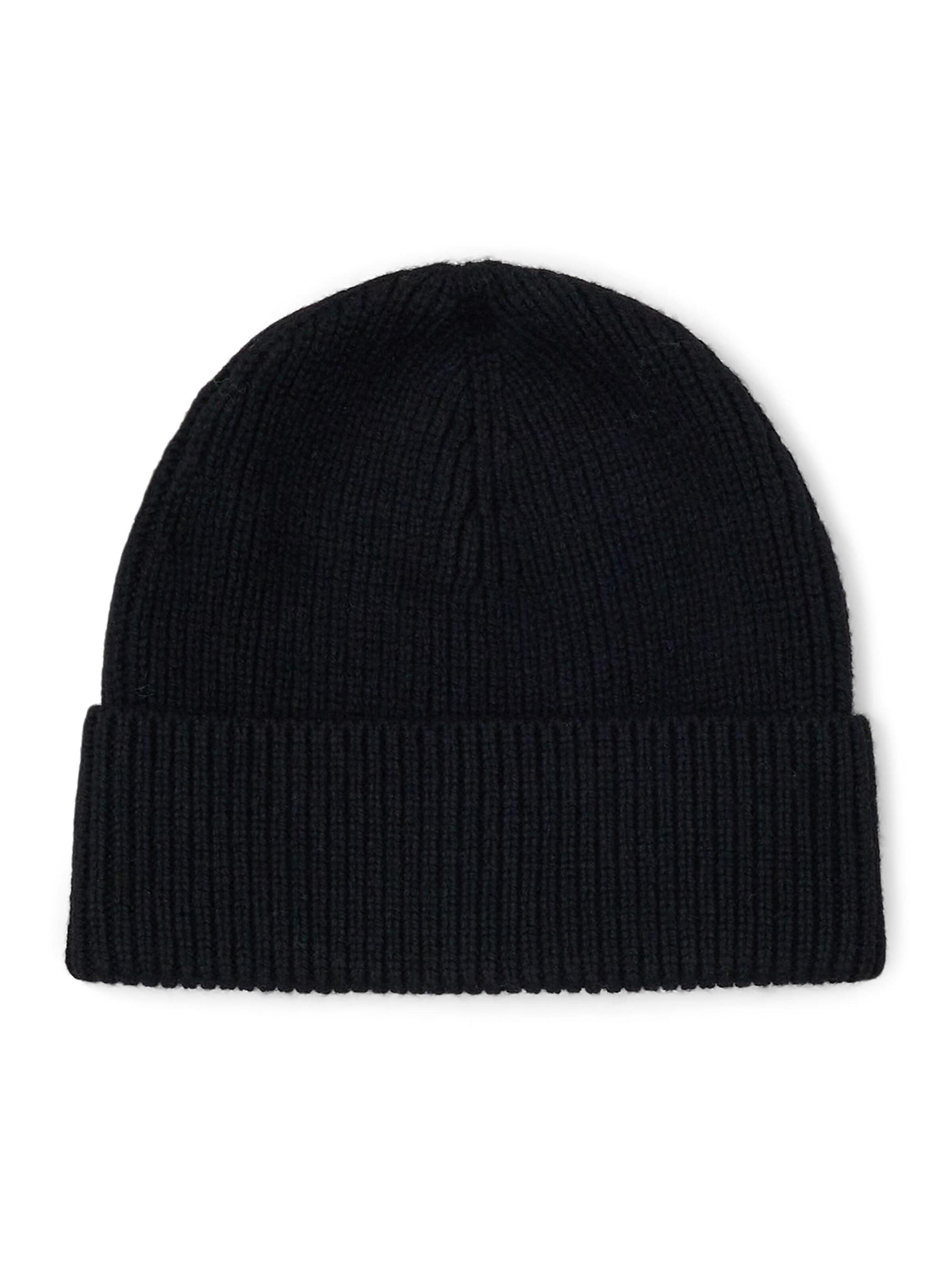 Dr. Denim Mütze 'Ynxx Beanie'‌‌‌‌ in Schwarz: Vorderseite