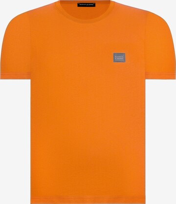 Basics and More Shirt ' River ' in Orange: predná strana