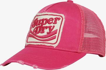 Superdry Cap in Pink: front