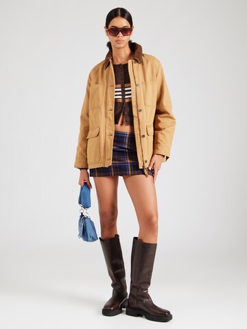 Monki Knit cardigan in Brown