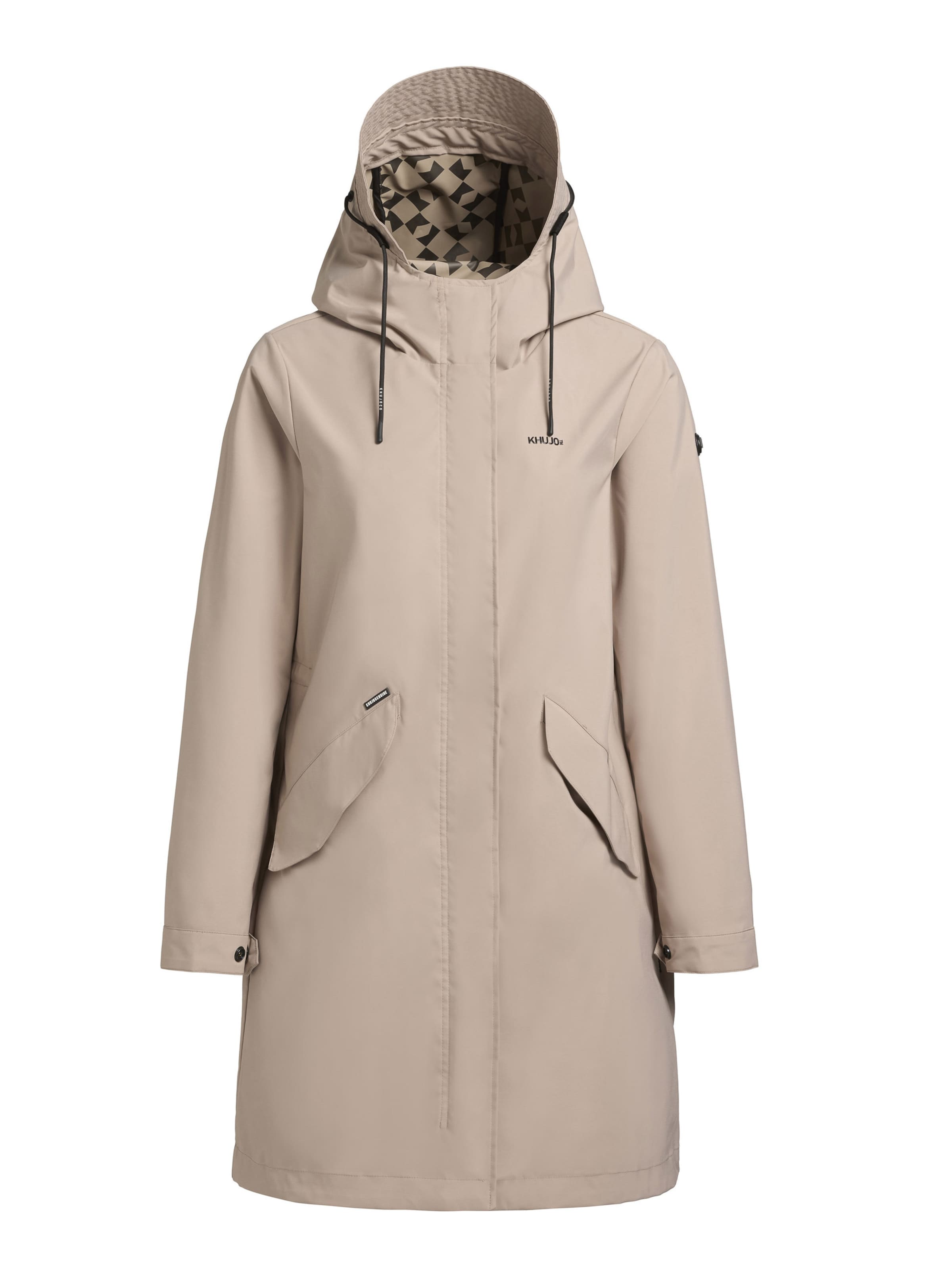 khujo Mantel 'Elea' in Beige: Vorderseite