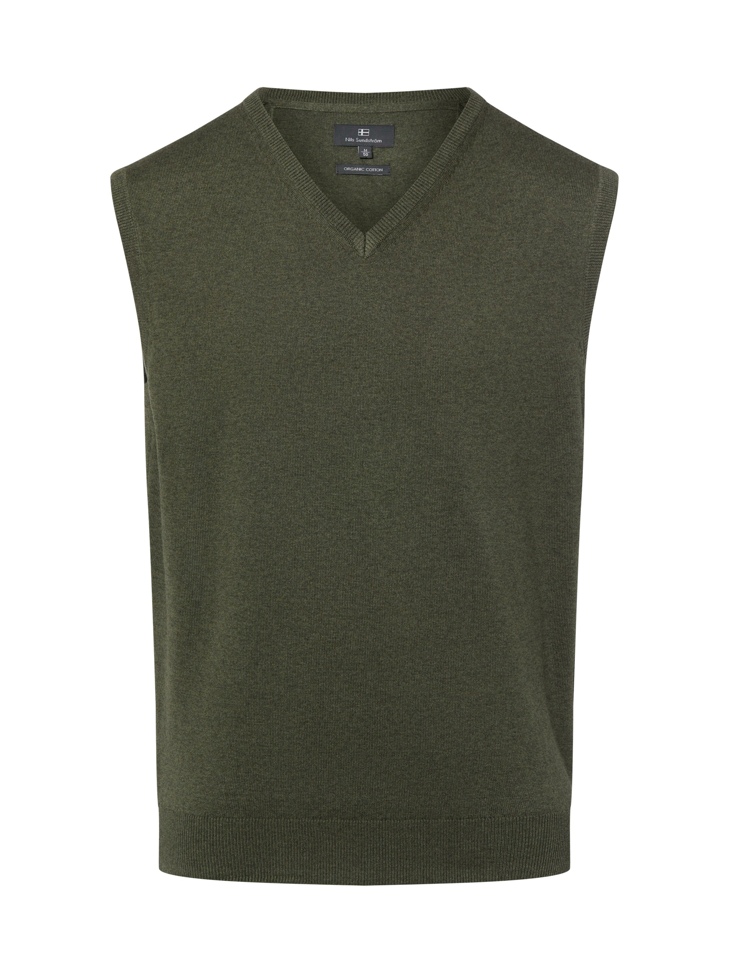 Nils Sundström Pullunder in oliv, Produktansicht
