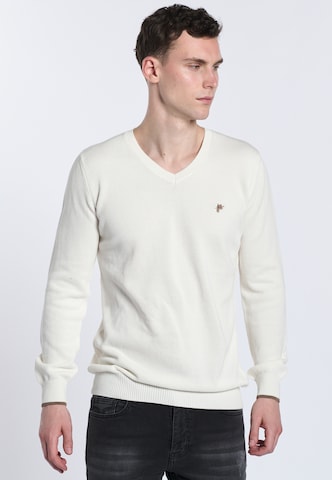 DENIM CULTURE - Jersey 'ROMEO' en blanco: frente