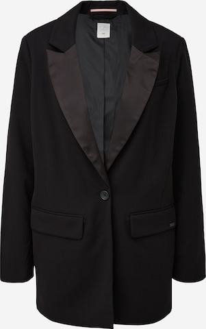 QS - Blazer en negro: frente