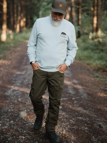 FORSBERG Sweatshirt 'mit kleinem Anaglyph-Logo' in Blau