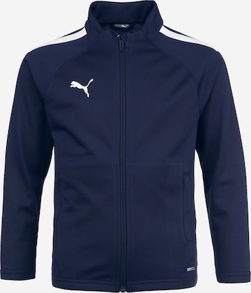 PUMA Athletic Jacket 'TeamLIGA' in Blue: front