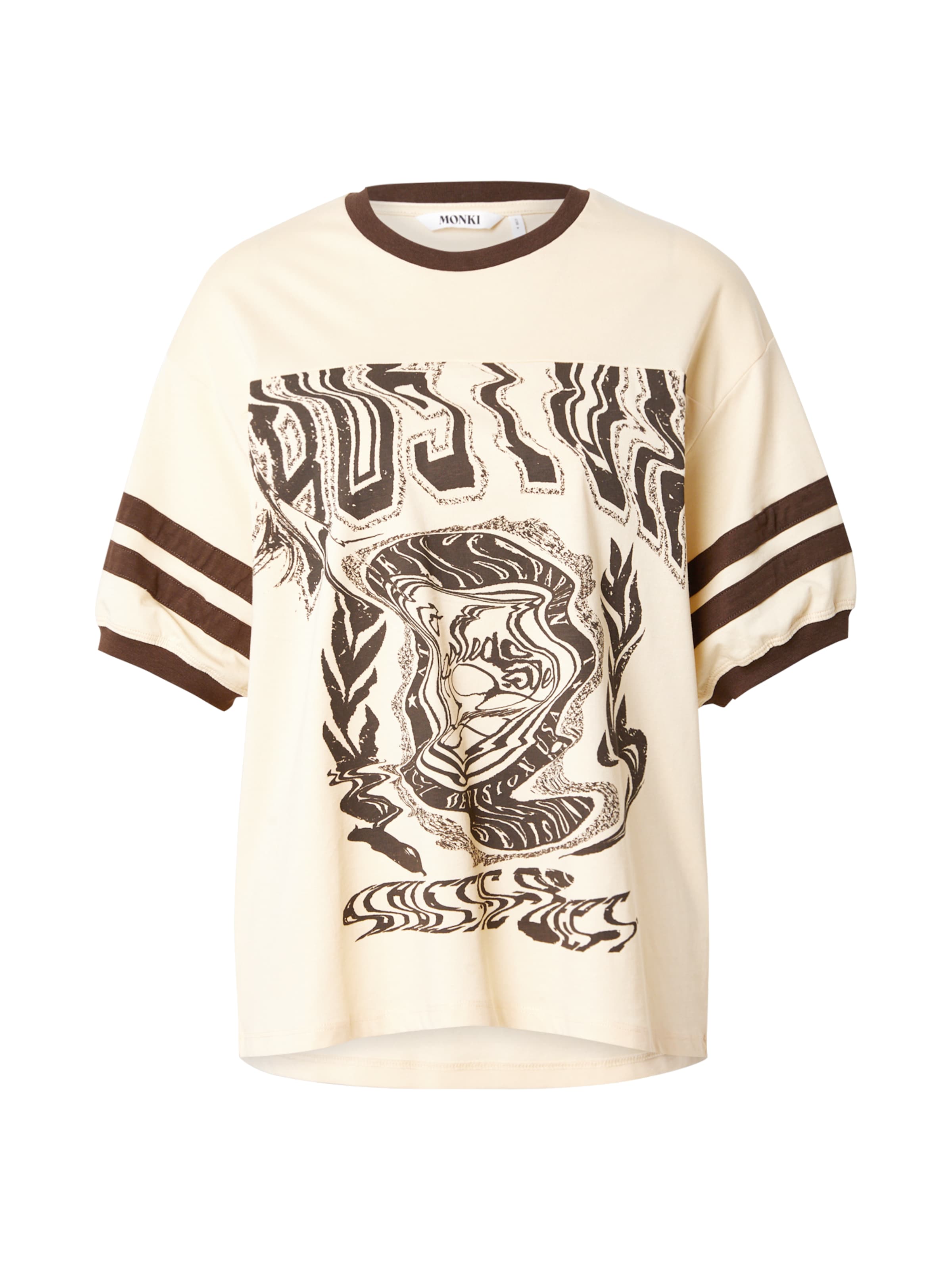 Monki Тениска в жълто: отпред