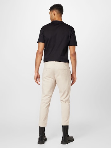 Only & Sons Slim fit Pleat-front trousers 'Cam' in Beige
