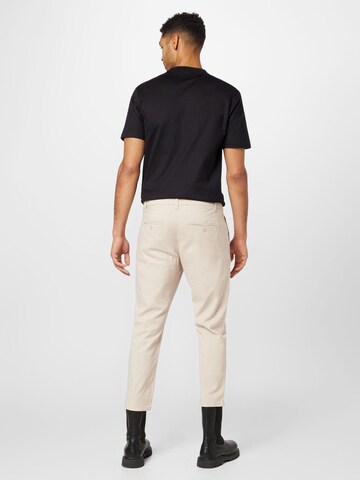 Only & Sons Slim fit Pleat-Front Pants 'Cam' in Beige