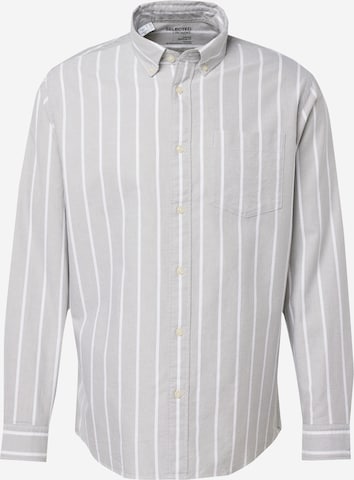 Chemise 'SLHRick' SELECTED en gris : devant