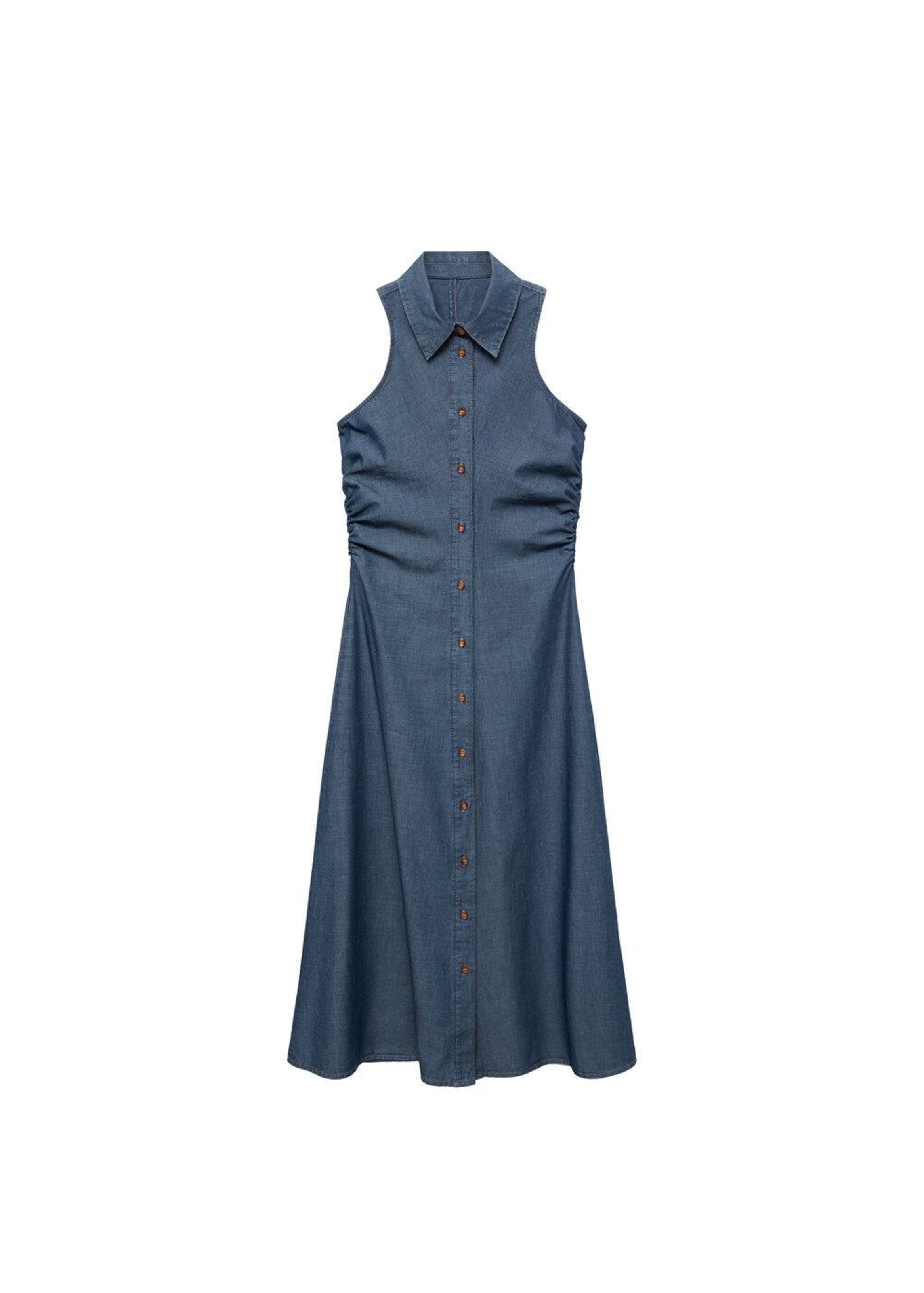 MANGO Рокля тип риза 'Adri' в синьо: отпред