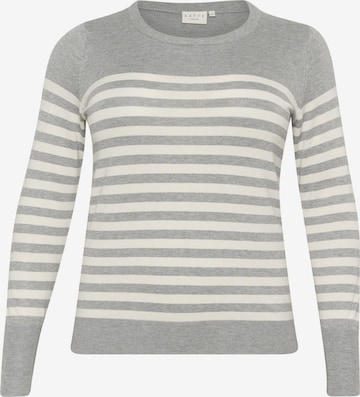 Pull-over 'KC Lizzy' KAFFE CURVE en gris : devant
