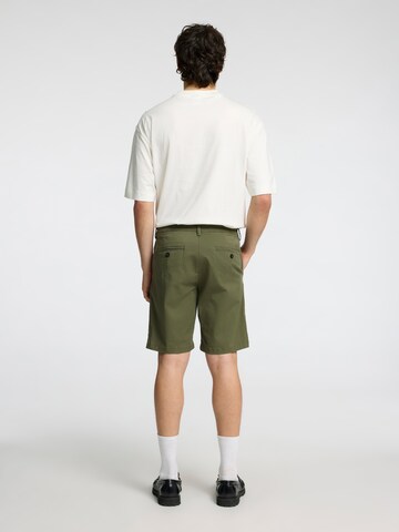 SELECTED Slim fit Trousers 'SLHMiles' in Green
