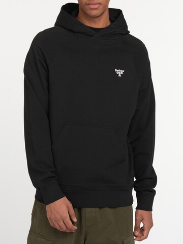 Barbour Beacon Sweatshirt in Zwart: voorkant