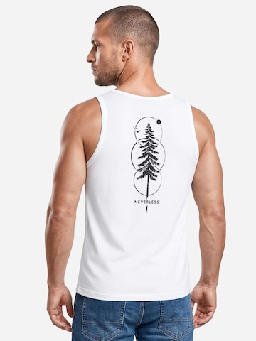Neverless Shirt 'Outdoor Baum' in White